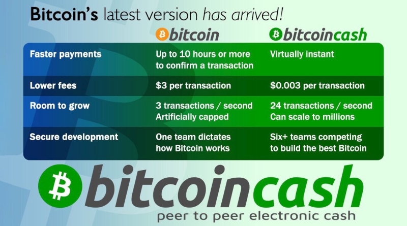 Bitcoin e bitcoin cash differenza